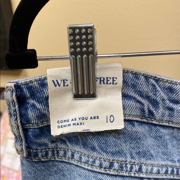 We The Free Blue Maxi Skirt Casual - Picture 4 of 5